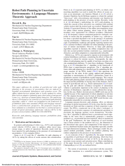Robot Path Planning in Uncertain Environments: A Language Measure-theoretic Approach