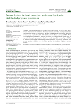 Sensor Fusion for Fault Detection & Classification in Distributed Physical Processes