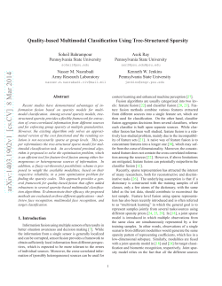 Quality-based Multimodal Classification Using Tree-Structured Sparsity