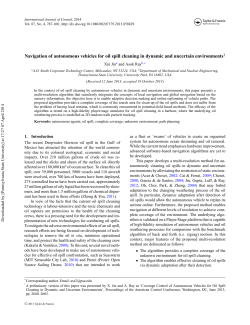 Navigation of Autonomous Vehicles for Oil Spill Cleaning in Dynamic and Uncertain Environments