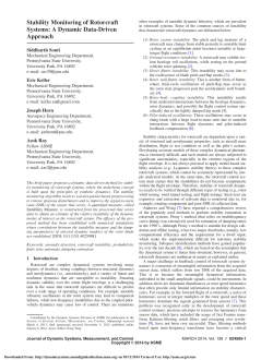 Stability Monitoring of Rotorcraft Systems: A Dynamic Data-Driven Approach