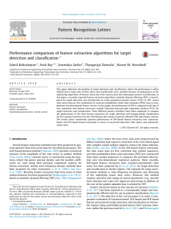 Performance Comparison of Feature Extraction Algorithms for Target Detection and Classification