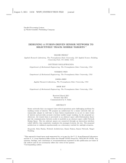 Designing a Fusion-driven Sensor Network to Selectively Track Mobile Targets