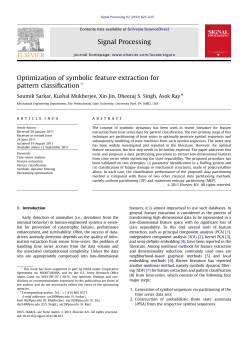 Optimization of Symbolic Feature Extraction for Pattern Classification