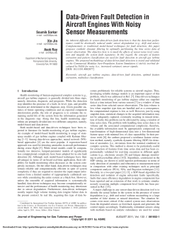 Data-driven Fault Detection in Aircraft Engines with Noisy Sensor Measurements
