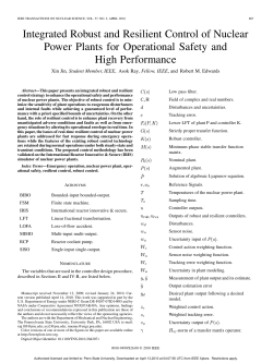 Integrated Robust and Resilient Control of Nuclear Power Plants for Operational Safety and High Performance,