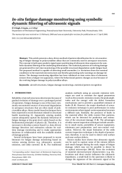 In-situ Fatigue Damage Monitoring using Symbolic Dynamic Filtering of Ultrasonic Signals