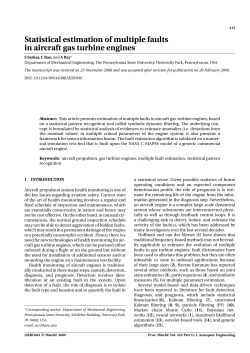 Statistical Estimation of Multiple Faults in Aircraft Gas Turbine Engines