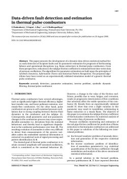 Data-Driven Fault Detection and Estimation in Thermal Pulse Combustors
