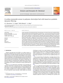 A Carbon Monoxide Sensor in Polymer Electrolyte Fuel Cells based on Symbolic Dynamic Filtering