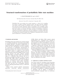 Structural Transformations of Probabilistic Finite State Machines