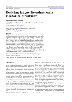 Real-Time Fatigue Life Estimation in Mechanical Structures