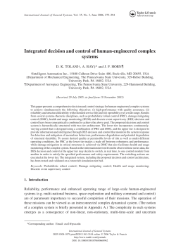 Integrated Decision and Control of Human-Engineered Complex Systems