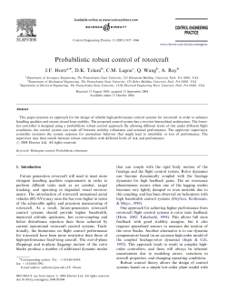 Probabilistic Robust Control of Rotorcraft