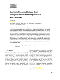 Stochastic Measure of Fatigue Crack Damage for Health Monitoring of Ductile Alloy Structures