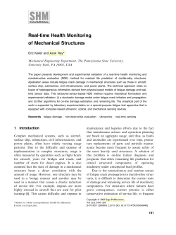 Real-time Nondestructive Evaluation of Mechanical Structures
