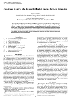 Nonlinear Control of a Reusable Rocket Engine for Life Extension