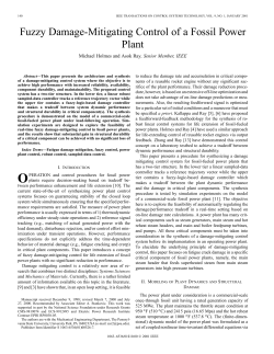 Fuzzy Damage Mitigating Control of a Fossil Power Plant