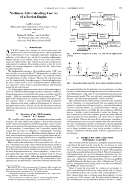 Nonlinear LifeExtending Control of a Rocket Engine