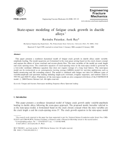 State-Space Modeling of Fatigue Crack Growth in Ductile Alloys