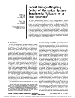 Robust Damage-Mitigating Control of Mechanical Structures: Experimental Validation on a Test Apparatus