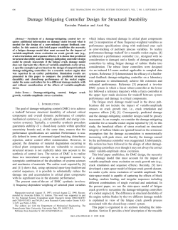 Damage Mitigating Controller Design for Structural Durability