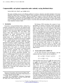 Compesatability and Optimal Compensation under Randomly Varying Delays
