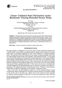 Linear Unbiased State Estimation for Randomly Varying Sensor Delay