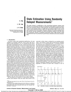 State Estimation Using Randomly Delayed Measurements