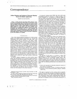 Failure Detection and Isolation of Ultrasonic Ranging Sensors for Robotic Applications