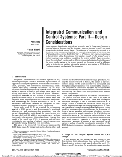 Integrated Communication and Control Systems: Part II -- Design Considerations