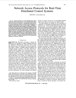 Network Access Protocols for Real-time Distributed Control Systems