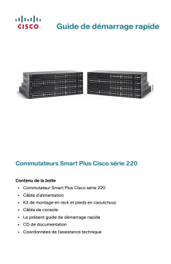 Cisco 220 Series Smart Plus Switches Quick Start Guide (French)