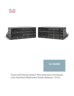 Cisco 220 Series Smart Plus Switches CLI Reference Guide