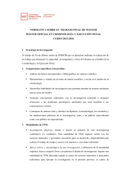 Normativa Treball Fi de Máster