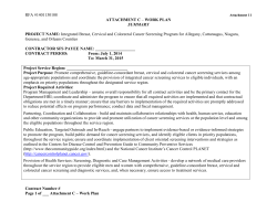 Attachment 11: Work Plan Summary