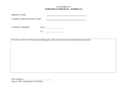 Attachment 8: Ombudsman Work Plan