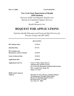 Request for Applications