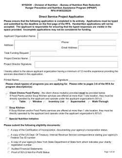 Attachment 3: Fill-In Application Direct Service Project