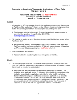 Questions and Answers and Modifications