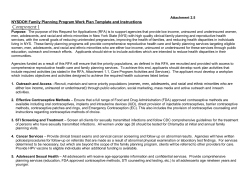 Attachment 2.5: Component 1 - NYSDOH Family Planning Program Work Plan Template and Instructions