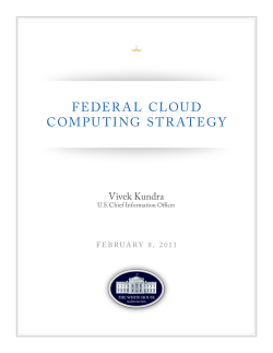 Federal Cloud Computing Strategy &ndash; Feb 2011