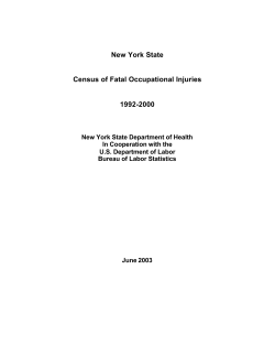 Census of Occupational Injuries (1992-2000)