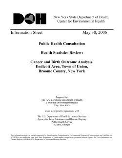 Public Health Consultation Health Statistics Review Information Sheet