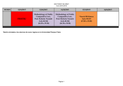 Horaris seminaris curs 15/16