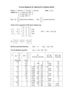 Spherical manipulator - NEWTON2.DOC