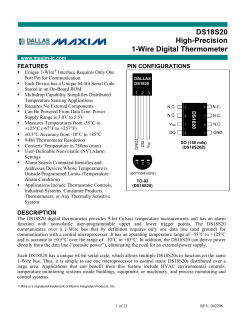 DS18S20 digital temperature