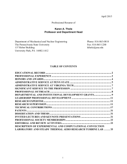 Dr. Thole's CV
