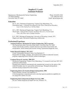 Dr. Lynch's CV