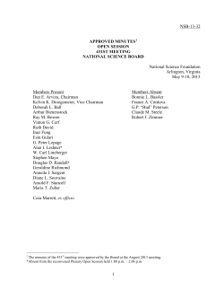 Open Session Minutes